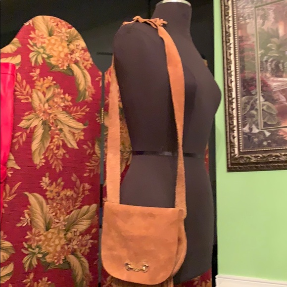 Vintage suede cross body Woodstock fashion - Picture 2 of 8